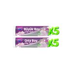 Parex Büzgülü Çöp Torbası Kiraz Kokulu 5 Büyük ve 5 Orta Boy Set