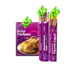 Parex Kesilmiş Pişirme Kağıdı, Fırın Torbası Ve Alüminyum Folyo 5'Er Paket Set
