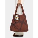 Parfois Charmlı Desenli Teknik Kumaş Shopper Çanta - Standart - Bordo