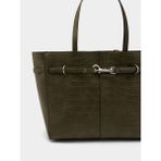 Parfois Desenli Shopper Çanta - Standart - Yeşil