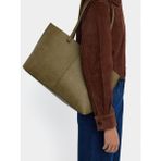 Parfois Hayvan Desenli Shopper Çanta - Standart - Haki