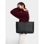 Parfois Hayvan Desenli Shopper Çanta - Standart - Siyah