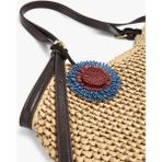 Parfois Kadın Charm'lı Hasır Görünümlü Shopper Çanta - Standart - Natural
