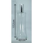 PARFÜM ŞİŞESİ 100 ML (2 ADET) EYFEL GRİ KAPAK PLASTİK VALF BOŞ ŞİŞE