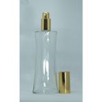 PARFÜM ŞİŞESİ 100 ML (2 ADET) EYFEL SARI METAL VALF VE KAPAK BOŞ ŞİŞE