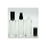 Parfüm Şişesi 100 ml (2 ADET) Eyfel Siyah Metal Valf Ve Kapak Boş Şişe