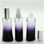 PARFÜM ŞİŞESİ 100 ML (2 ADET) SİYAH EYFEL GRİ KAPAK PLASTİK VALF BOŞ ŞİŞE