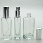 PARFÜM ŞİŞESİ 30 ML (2 ADET) GRİ METAL VALF VE KAPAK BOŞ ŞİŞE