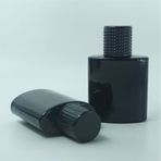 Parfüm Şişesi 50 ml (10 Adet ) Özel Siyah Elips Kolay Kapama Boş Şişe