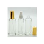 Parfüm Şişesi 50 ML 2 Adet Eyfel Sarı Kapak Plastik Valf Boş Şişe