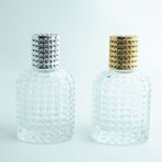 Parfüm Şişesi 50 ml (3 Adet ) Oval Noktalı Kristal Boş Parfüm Şişesi