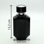 PARFÜM VE KOLONYA ŞİŞESİ 100 ML 3 ADET SİYAH ÖZEL KOLAY KAPAMA CAM ŞİŞE
