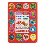 Parıltı Yayıncılık İlk Kelimelerle Hayvanlar - Yapıştır-boya-öğren