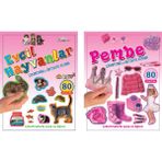 Parıltı Yayınları Çıkartma ve Aktivite Kitabı Serisi - Evcil Hayvanlar+Pembe - 4+ Yaş - Okul Öncesi - 2 Kitap - Set -çıkartma - Etkinlik - Aktivite