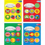 Parıltı Yayınları Noktaları Birleştiriyorum Serisi - Sarı+Mavi+Kırmızı+Yeşil Kitap - 4+ Yaş - Okul Öncesi - Sayma - Çizme - 4 Kitap - Set