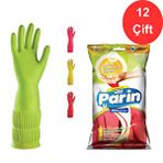 Parin Large 12 Çift Lateks Bulaşık ve Temizlik Eldiveni
