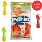 Parin Uzun Konçlu Lateks Bulaşık Ve Temizlik Eldiveni, Medium, 216 Çift