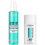 Paris Bright Reveal Cilt Kusuru İzi Karşıtı, İçerikli Temizleme Jeli Niasinamid+Salisilik Asit 150Ml &Spf 50+ Koyu Karşıtı Fluid Günlük Yüz Güneş Kremi 50Ml Cilt Bakım Seti