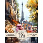 Paris Cut and Collage - Ephemera Book - Crêpes, Macarons, Tour Eiffel, Louvre, Notre Dame de Paris and more: Watercolors Illustrations and Fussy Cuts ... Scrapbooking, DIY, Crafting Projects