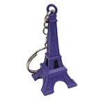Paris Eyfel Kulesi 3D Metal Anahtarlık Mor