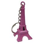 Paris Eyfel Kulesi 3D Metal Anahtarlık Pembe