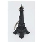 Paris Eyfel Kulesi 3D Metal Anahtarlık Siyah