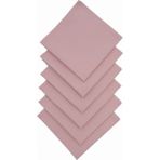 Paris In Paris 6 Adet Pembe Renk Kumaş Servis Peçetesi 1.kalite Duck Keten Kumaş - 33 x 33 cm