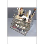 Paris Serisi Antik Gold Çekmeceli Makyaj Organizer 28X20X17 - Altın