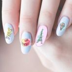 Paris Tırnak Dövmesi, Tırnak Tattoo, Nail Art, Tırnak Sticker