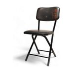 Parite Katlanır siyah Metal Sandalye folding chair كرسي قابل للطي kursiun qabil liltayi - Siyah - Siyah
