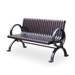 Park Bankı Nordic Açık Hava Dinlenme Bankı Park Sandalyesi Ticari Açık Hava Eğlence Sandalyesi Açık Bahçe Masif Ahşap Bank Dış Mekan Mobilyaları,S:150cm,S:150cm