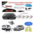 Park Sensörü Led Ekranlı Ses İkazlı Beyaz