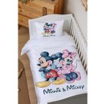 Park Yatak Beşik Nevresim Takımı (80x120) - Cartoon Serisi - Minnie Ve Mickey