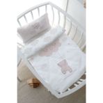 Park Yatak Nevresim Takımı (80x120) - Pure Baby Serisi - Buluta Tırmanan Ayıcık