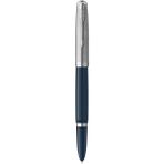 Parker 51 2123501 Dolma Kalem, Krom Süs Parçalarıyla Mavisi Şaft, Mürekkep Kartuşlu, Ince Uçlu, Kutusu - Standart