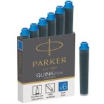 PARKER DOLMA KALEM KARTUŞU QUINK KISA 6 LI MAVİ 1950409