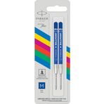 Parker Ekonomik Tükenmez Kalem Yedeği Refill M Uç Mavi Blister (2 Li Paket) P2166544