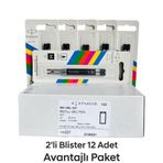 PARKER Jel Kalem Refill Plastik gövde 2'li Blister 12 Adet M uç Siyah