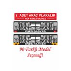 Parker Otomotiv A.Ş Otomobil Araç Plakalık (2 Adet ) Kişiye Özel Yazılı