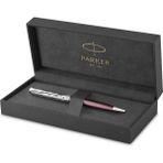 Parker Sonnet Tükenmez Kalem Hediye , Premium Metal, Siyah Mürekkepli Orta Uç, Kırmızı Saten Krom Ka - Standart