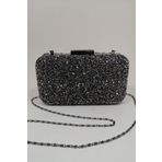 PARKTAN Yakamoz Hematit Kadın Taşlı Abiye Clutch Portföy Çanta