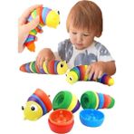 Parla Berattoyssöktak Eğlenceli, Stres ve Anksiyete Giderici Montessori Tırtıl Renkli Eğitici Oyuncak