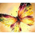 Parla Canvas Altın Kelebek Sayılarla Rulo 60x75 cm Boyama Seti Duvar Sticker
