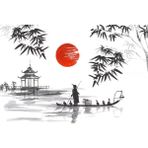 Parla Canvas Japon Günlüğü Sayılarla Rulo 40x50 cm Boyama Seti Duvar Sticker