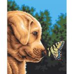 Parla Canvas Kelebek ile Dost Sayılarla Rulo 50x65 cm Renkli Boyama Seti Duvar Sticker