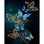Parla Canvas Kelebek Rüyası Sayılarla Rulo 60x75 cm Renkli Boyama Seti Duvar Sticker