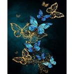 Parla Canvas Kelebek Rüyası Sayılarla Rulo 70x90 cm Renkli Boyama Seti Duvar Sticker