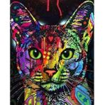 Parla Canvas Renkli Kedi 3 Rulo 40x50 cm Sayılarla Boyama Seti Duvar Sticker