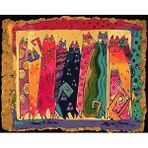 Parla Canvas Renkli Kediler 2 Rulo 90x110 cm Sayılarla Boyama Seti Duvar Sticker