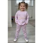 Parla Home Kız Çocuk Peluş Star Aplikeli Taş Baskılı Eşofman Tkm Lila - 3 - 4 Yaş - 105-Renkli